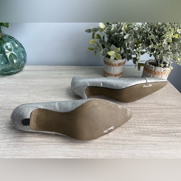 EASY STREET Chiffon Pumps - Silver Glitter - Picture 8 of 11